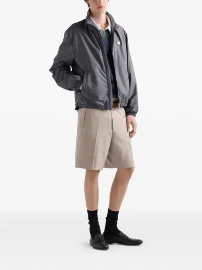 Prada Re-nylon Jacket In Black