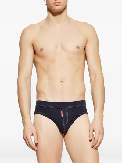 Dsquared2 Stitched Briefs In Blue