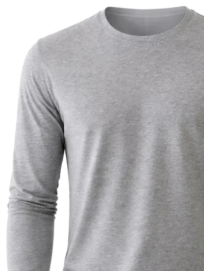Patrick Assaraf Crew-neck T-shirt In Gray