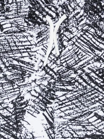 Msgm Logo-embroidered Shorts In Multi