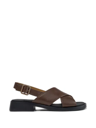 Camper Dana X-strap Sandal In Brown