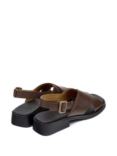 Camper Dana X-strap Sandal In Brown