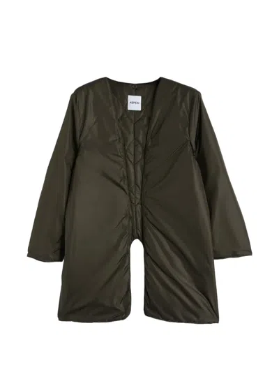 Aspesi Button-up Coat In Brown
