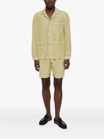 Tom Ford Pattern Shorts In Gold