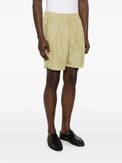 Tom Ford Pattern Shorts In Gold