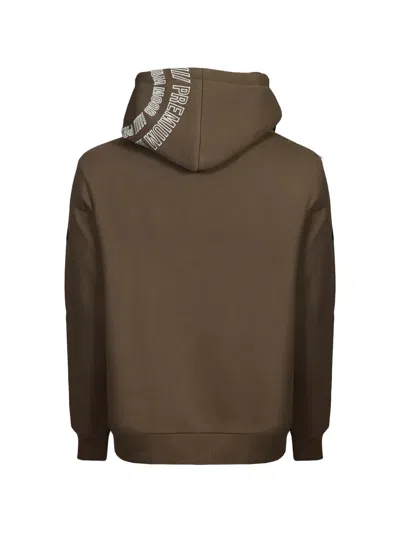 P.m.d.s Kangaroo-pocket Sweatshirt In Brown