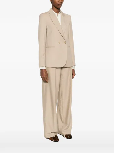 Forte Forte Double-breasted Jacket In Gold
