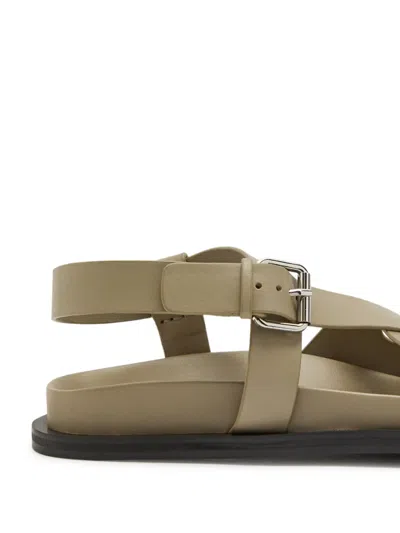 A.emery Elbert Leather Sandals In Neutral