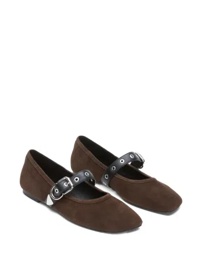3.1 Phillip Lim Buckle-strap Ballet Flats In Multi