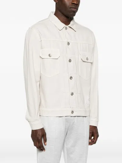 Eleventy Flap-pocket Jacket In Neutral