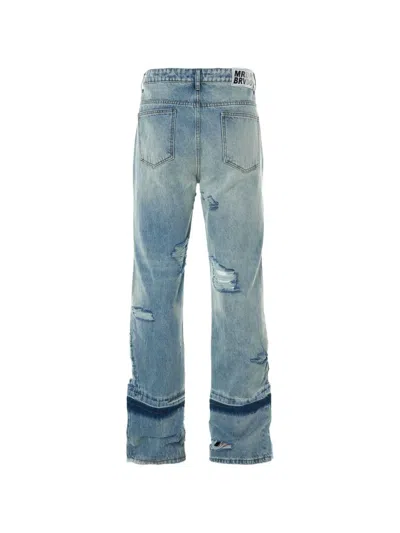 Who Decides War Belt-loop Distressed Jeans In Blue