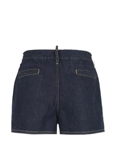 Dsquared2 Belt-loops Drawstring Shorts In Black