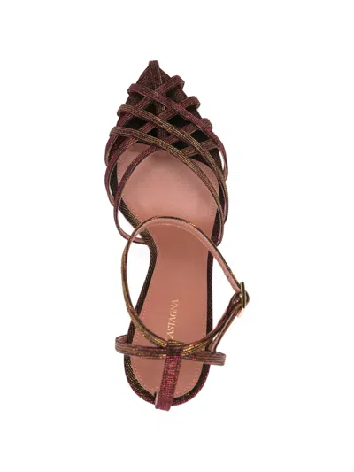Castagna Miami Ankle-strap Sandals In Red