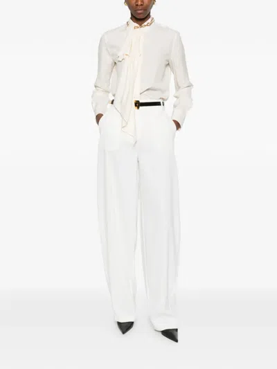Givenchy Tie Neck Blouse In Neutral