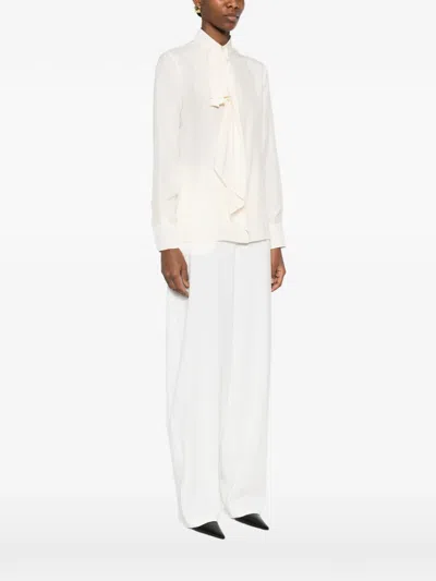Givenchy Tie Neck Blouse In Neutral