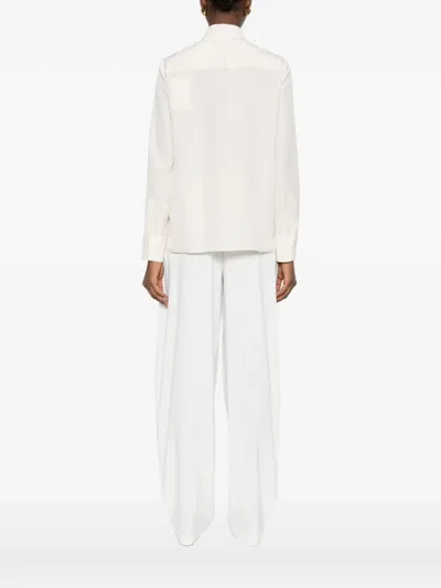 Givenchy Tie Neck Blouse In Neutral