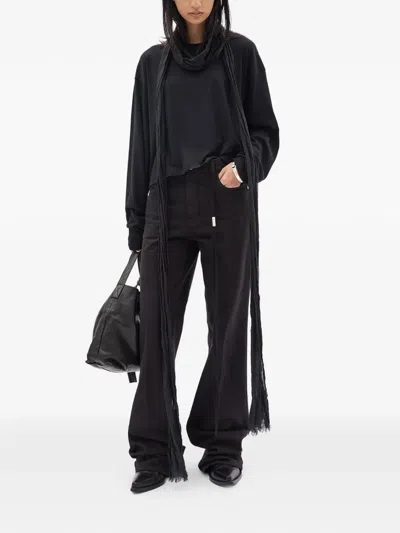 Ann Demeulemeester Belt Loop Jeans In Black