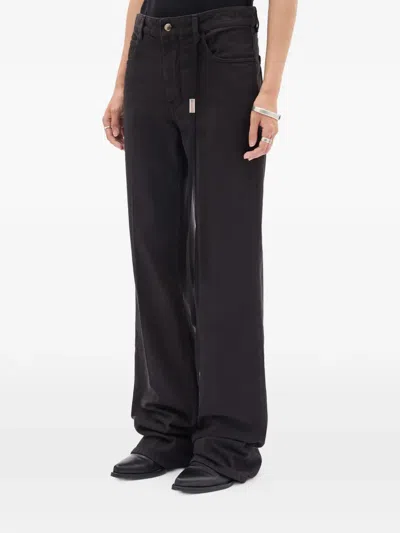 Ann Demeulemeester Belt Loop Jeans In Black