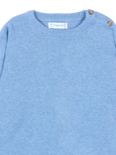 Mayoral Buttoned Sweater In Blue