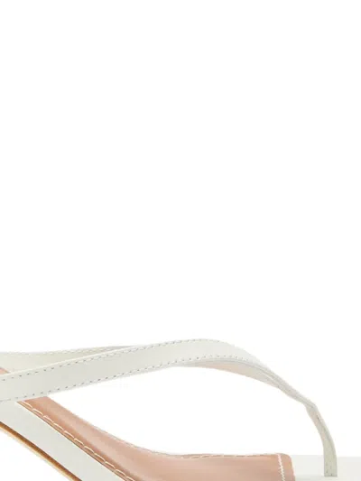 Staud Freja Leather Thong Sandals In Multi