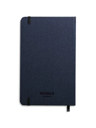 Shinola Medium Hard Grid Journal In Blue