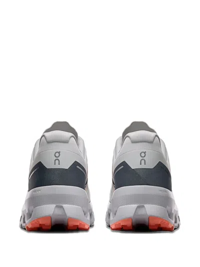 On Mesh Upper Low Top Rubber Outsole Sneakers In Gray