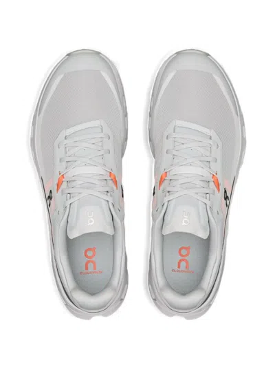 On Mesh Upper Low Top Rubber Outsole Sneakers In Gray