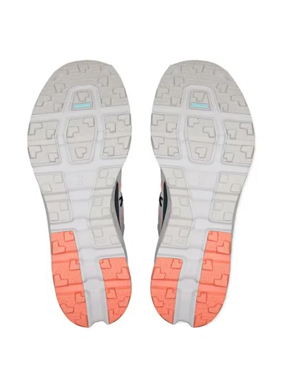 On Mesh Upper Low Top Rubber Outsole Sneakers In Gray