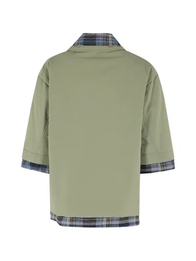 Marbell Bicolor Polyamide Jackets And Coat In Green