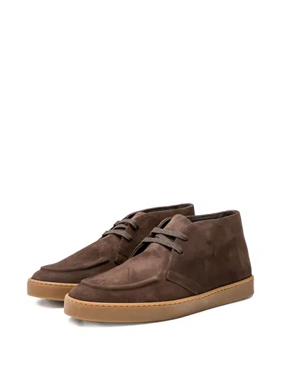 Canali Brown Desert Boots In Brown
