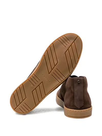 Canali Brown Desert Boots In Brown