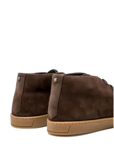 Canali Brown Desert Boots In Brown