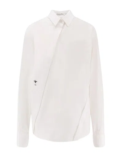 Dior White Regular Solid Shirt In White