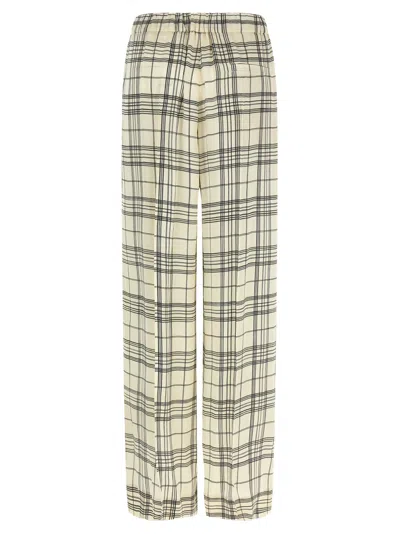 Jil Sander Checked Elasticated Trousers In Multi