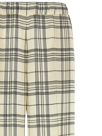 Jil Sander Checked Elasticated Trousers In Multi
