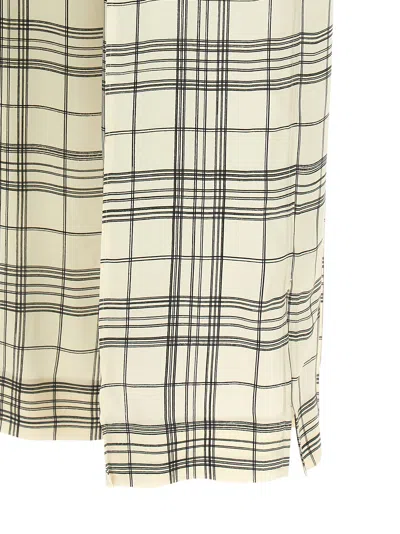 Jil Sander Checked Elasticated Trousers In Multi