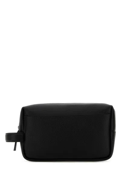 Givenchy Men Black Leather U Backpack Beauty Case In Black