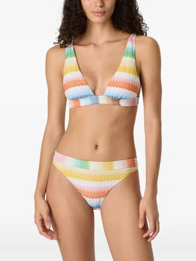 Missoni Zigzag-pattern Bikini In Multi
