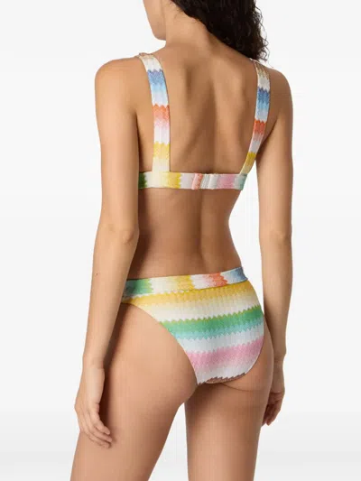 Missoni Zigzag-pattern Bikini In Multi