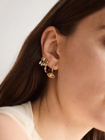 Baublebar Good Intentions Evil Eye Earring Set In Gold
