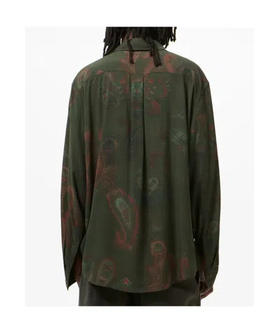 Our Legacy Casual Long Sleeve Shirt Paisley Pattern In Green