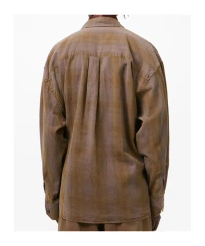 Our Legacy Mens Dakota Flannel Check Checked Relaxed-fit Cotton Shirt In Brown