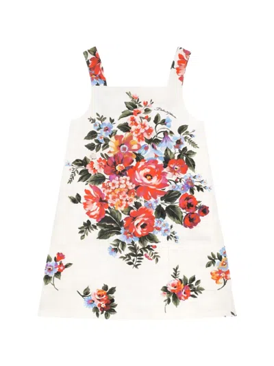 Dolce & Gabbana Floral-print Dress In Multi
