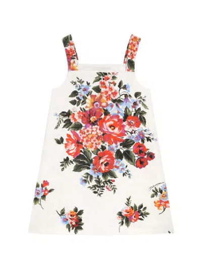 Dolce & Gabbana Floral-print Dress In Multi