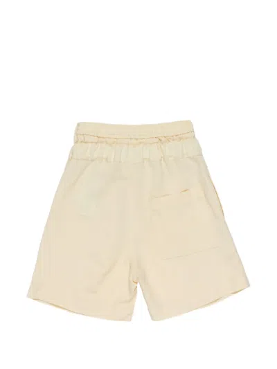 Manuel Ritz Button Relaxed Shorts In Neutral