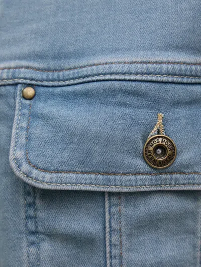 Mos Mosh Flap-pocket Jacket In Blue