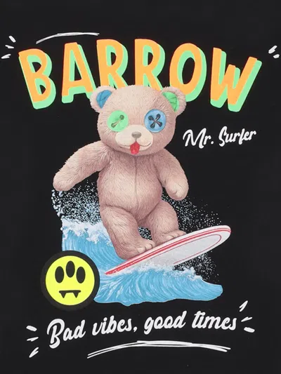 Barrow Printed T-shirt In Black