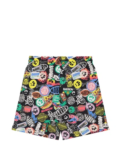Barrow Poplin Bermuda Shorts In Multi