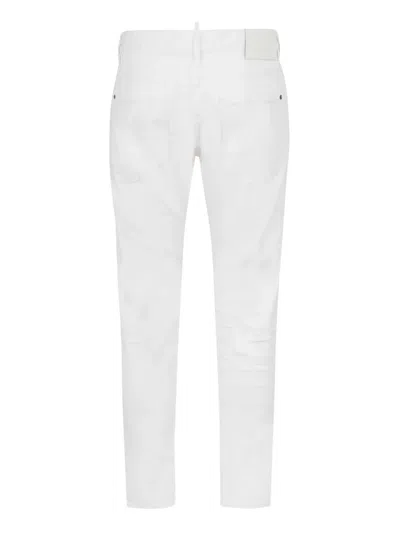Dsquared2 Belt-loops Jeans In White