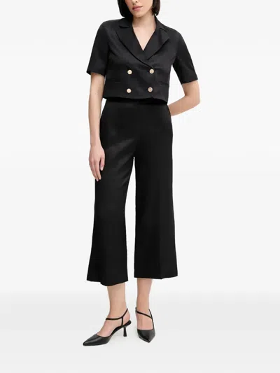 Gaudì Double-breasted Cropped Blazer In Multi